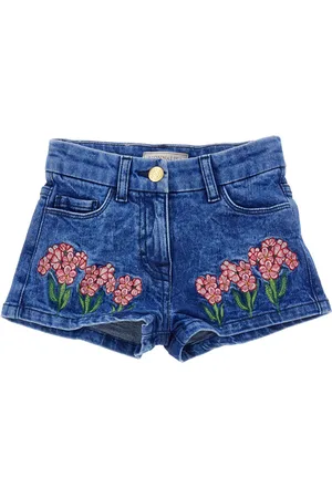 MONNALISA Short denim ricamati