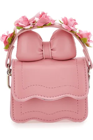 MONNALISA Mini bag tessuto spalmato con rose