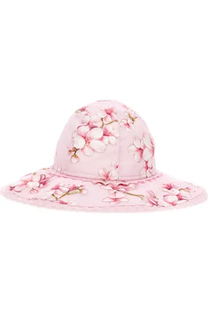 MONNALISA Cappello popeline fiori di pesco