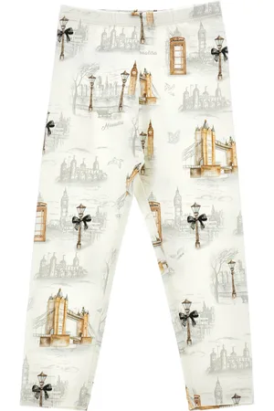 MONNALISA Leggings jersey stampa iconica