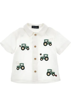 MONNALISA Camicia popeline con ricami