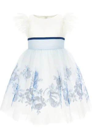 MONNALISA Abito tulle con rose degrad??