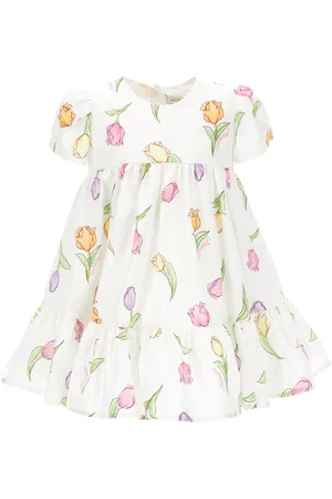 MONNALISA Abito cotone tulipani