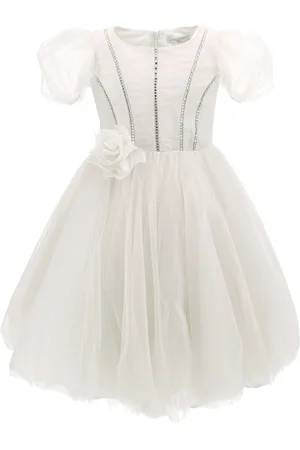 MONNALISA Abito Sunset tulle mano seta
