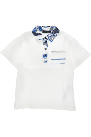MONNALISA Polo piquet con taschino righe
