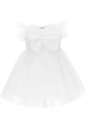 MONNALISA Abito tulle mano seta maxi farfalla