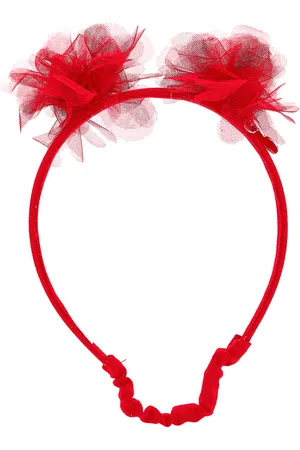 MONNALISA Cerchietto per capelli in tulle pom pon