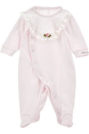 MONNALISA Tutina con plastron pizzo