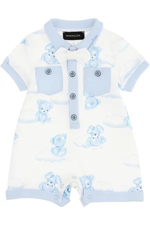 MONNALISA Tutina cotone con papillon