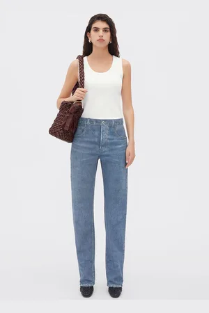 Bottega Veneta Top In Cotone Dry Stretch A Coste