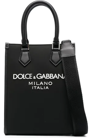 Dolce & Gabbana Borsa Piccola In Nylon Con Logo Gommato
