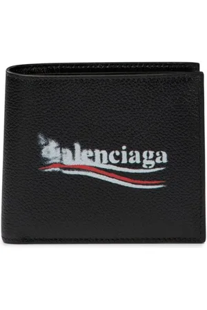 Balenciaga Portafoglio Bi-Fold Stampa Logo