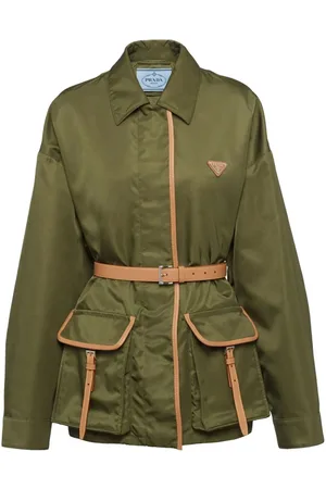 Prada Giacca In Re-Nylon Con Cintura