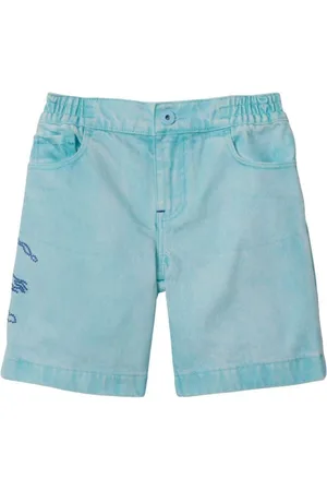 Burberry Shorts In Denim Giapponese Tinto