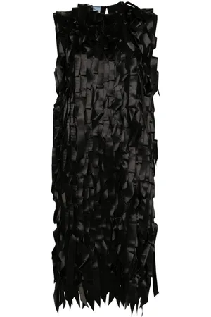 Prada Abito Midi Con Fiocchi