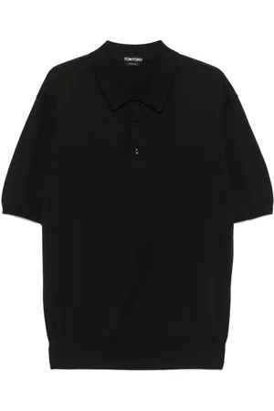 Tom Ford Polo A Maniche Corte In Cotone