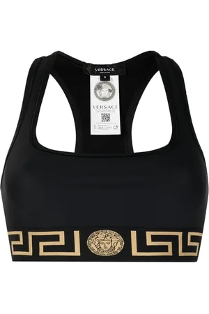 VERSACE Bralette Sportiva Bordo Greca