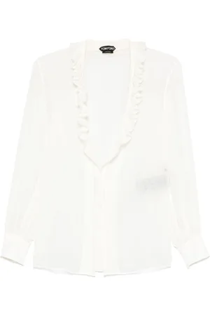 Tom Ford Blusa In Seta Con Ruches