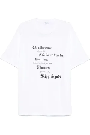 Alexander McQueen T-Shirt Con Stampa Testo