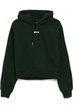 Jacquemus Felpa Con Cappuccio E Logo In Gros-Grain