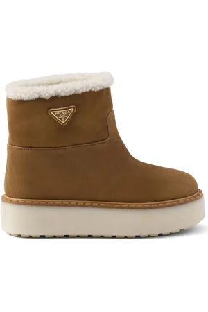 Prada Stivaletti Con Fodera In Shearling