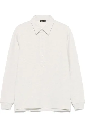 Tom Ford T-Shirt Polo Stile Rugby A Maniche Lunghe