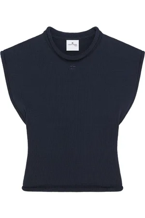 Courrèges Maglia Crop Senza Maniche