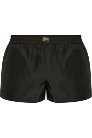 Dolce & Gabbana Boxer Da Mare Corto Con Placca Logo