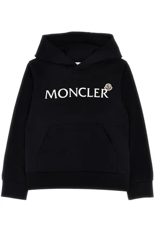 Moncler Felpa Logata In Cotone Con Cappuccio