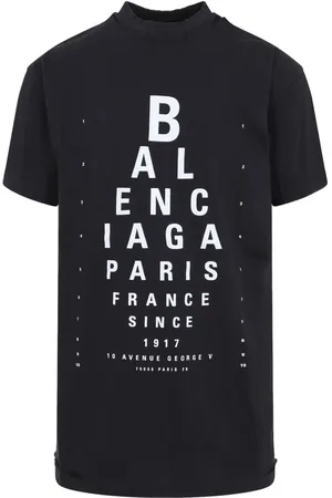 Balenciaga T-Shirt Oversize Motivo Optical