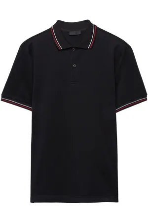 Prada Polo In Piqué Di Cotone