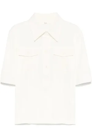 Chloé Top Utilitario A Maniche Corte In Cotone