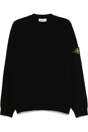 Stone Island Maglia Girocollo In Cotone A Coste