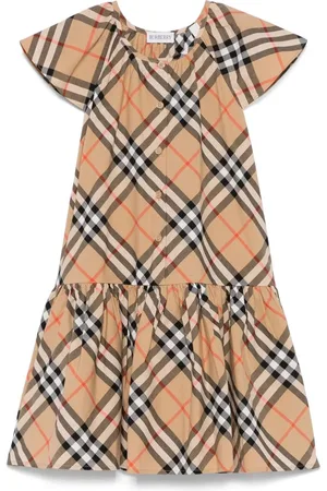 Burberry Vestito In Cotone Check