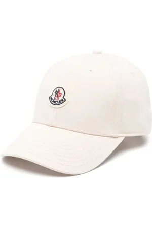 Moncler Cappellino In Gabardine Con Patch Logo