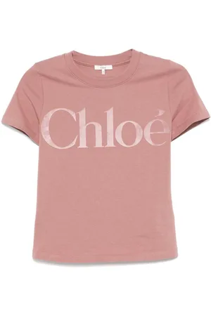 Chloé T-Shirt Aderente In Jersey Di Cotone