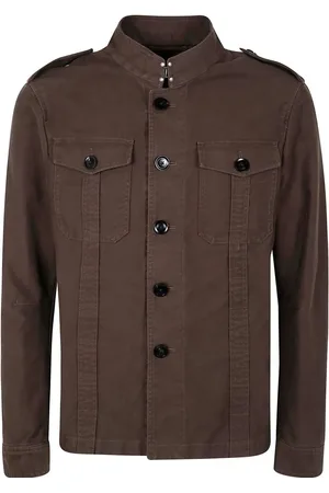 Tom Ford Camicia Con Colletto In Raso Di Cotone
