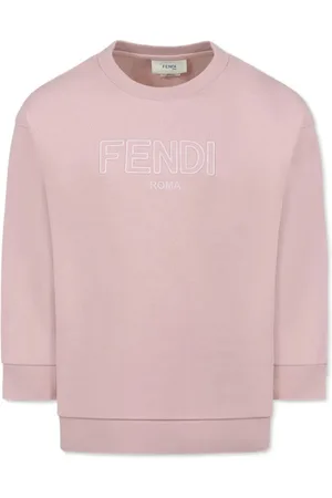 Fendi Felpa In Cotone Con Ricamo Tono Su Tono