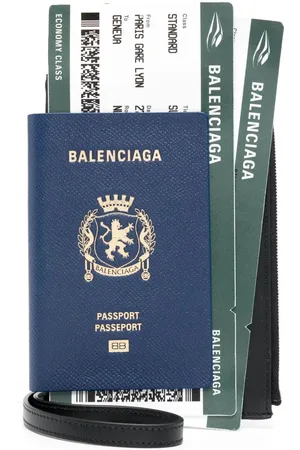 Balenciaga Porta Cellulare Passport In Pelle Semiopaca