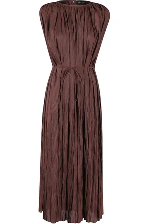 Roberto Collina Pleated Belted Dress