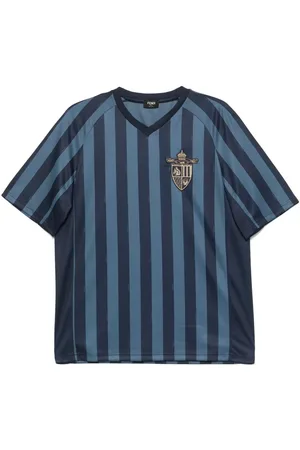 Fendi T-Shirt Club In Tessuto Pequin