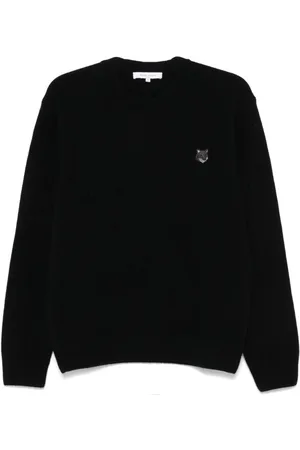Maison Kitsuné Maglione In Lana Bold Fox Head Patch