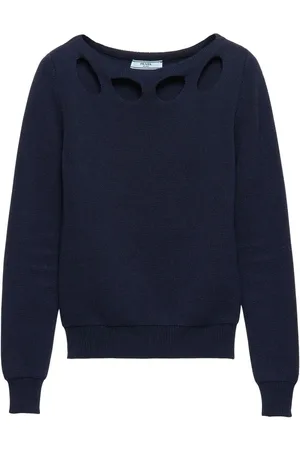 Prada Maglia Con Scollo Barca In Cotone