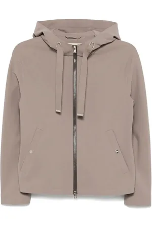 HERNO Giacca Corta In First Act Con Cappuccio E Zip