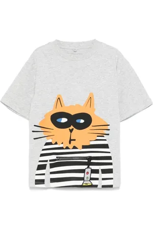 Stella McCartney T-Shirt Con Stampa Illustrazione