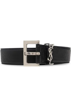 Saint Laurent Cintura Cassandre Con Fibbia Quadrata