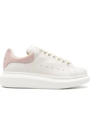 Alexander McQueen Sneakers Oversize Con Talloncino Effetto Craquelé