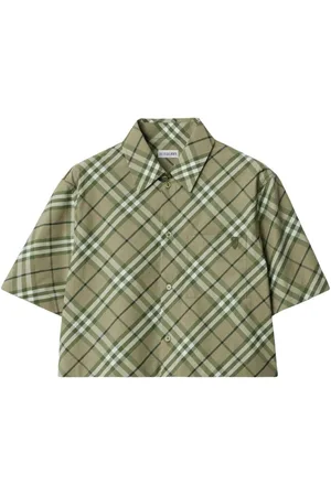 Burberry Camicia Cropped Saxon