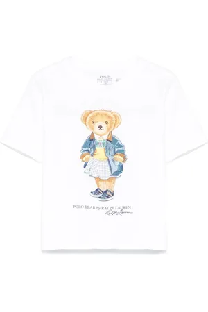 Ralph Lauren T-Shirt Polo Bear In Cotone