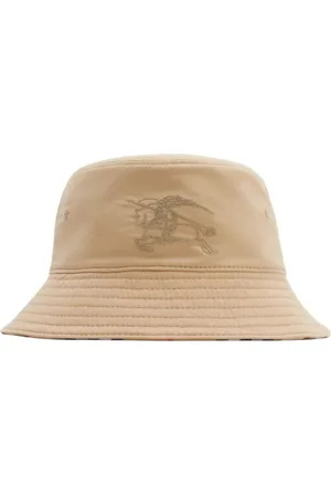 Burberry Cappello Bucket Reversibile In Cotone